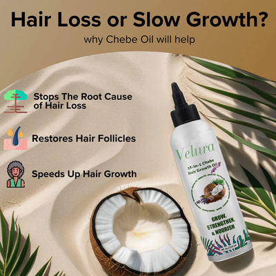 Velura 10-in-1 Natural Chebe Hair Growth Oil